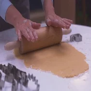 Cinemagraph - Caucasian Female Using A Rolling Pin To Make Dough Stock Footage