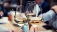 Cinemagraph Of Celebration With Wine Glasses Stock Footage