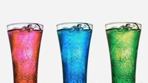 Cinemagraph - Colorful soft drink Stock Footage 127286102
