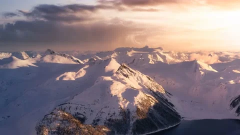Cinemagraph Continuous Loop Animation. Beautiful aerial landscape view of Stock Footage 146022684