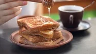 Cinemagraph -French Toasts With Honey. Stock Footage