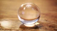 Cinemagraph Of Glass Sphere With Running Water Stock Footage