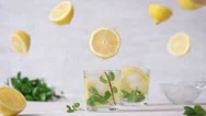 Cinemagraph - Lemonade. Nobody. Living Photo. Stock Footage