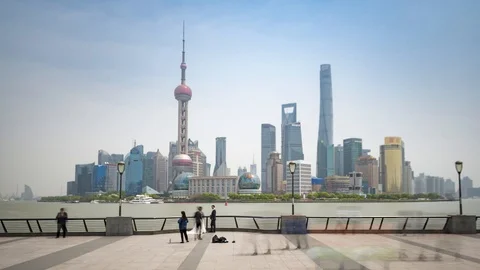 Cinemagraph Loop 4K: Bund of Shanghai 스톡 동영상 92135176