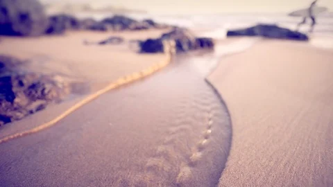 Cinemagraph Loop - Beach, Surfer in the ... | Stock Video | Pond5