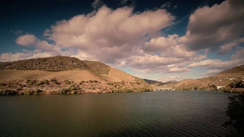 Cinemagraph Loop - Train in the Douro Valley - motion photo Stock Footage 98710845