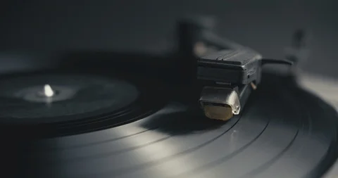 Cinemagraph Loop Vinyl Player Detail Stock Footage 99082927