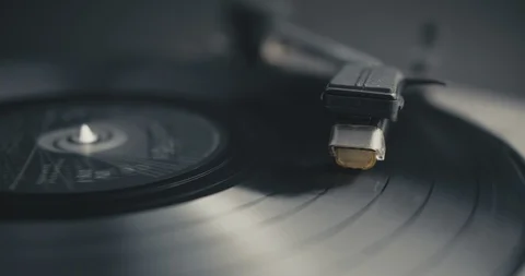 Cinemagraph Loop Vinyl Player Detail Stock Footage 99083017