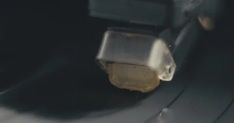 Cinemagraph Loop Vinyl Player Macro Detail Stock Footage 99083313