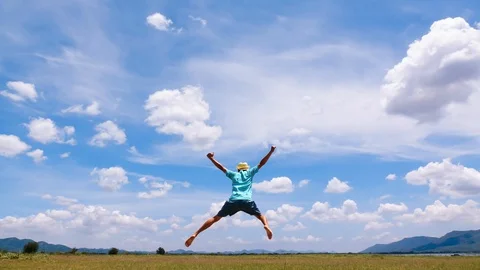 Cinemagraph of a man jumping Stock Footage 108725413