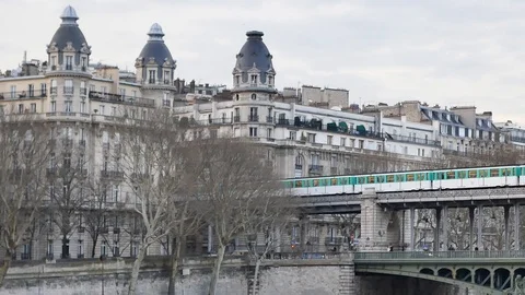 Cinemagraph - metro in Paris Stock Footage 90310658