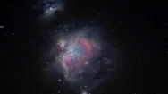 Cinemagraph Of Nebula In Space With Gas And Stars Stock Footage