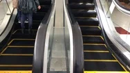 Cinemagraph People Using Escalator Stock Footage