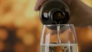 Cinemagraph - Pouring A Glass Of White Wine. Motion Photo. Stock Footage