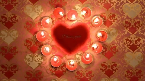 Cinemagraph - Of A Red Burning Candle Video stock 108518162