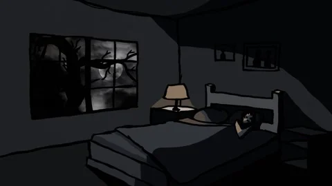 Cinemagraph of sleeping figure 库存影片 131930918