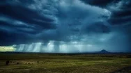 Cinemagraph Of Thunderstorm Rolling Across Plains In The Western United States Stock Footage