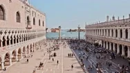 Cinemagraph, Time Lapse, Tourist At Piazza San Marco, Venice, Italy Stock Footage