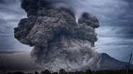 Cinemagraph Of Volcano Eruption In Indonesia Stock Footage