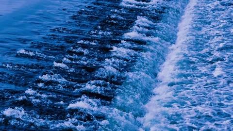 Cinematic 4K Ocean Waves Slow Motion B-Roll Footage with Sea Foam Stock Footage 324619473