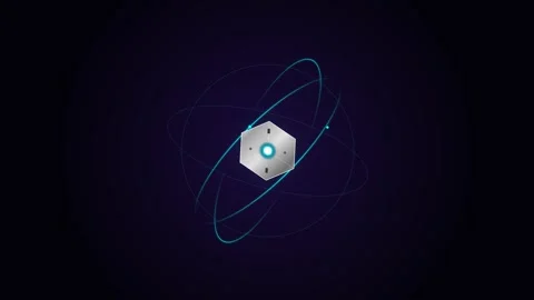 Cinematic 4K scientific visualization of quantum sensor navigation with met.. Stock Footage 346611305