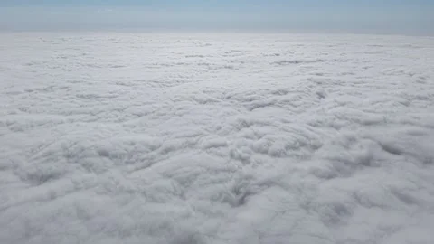 Cinematic 4K UHD Drone Flight Above an Endless Sea of Clouds. Stock Footage 342072122