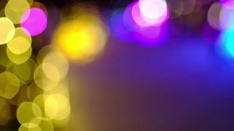 Cinematic abstract bokeh video featuring vibrant defocused Stock Footage 344060052