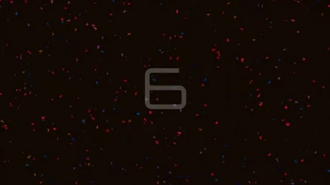 Cinematic abstract number nine countdown display with dynamic red dust part.. Stock Footage 342205128