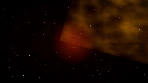 Cinematic abstract space animation with glowing particles Stock Footage 344740481