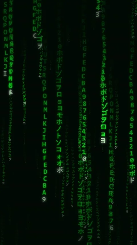 Cinematic abstract vertical lines and subtle neon glow on dark background Stock Footage 345487368
