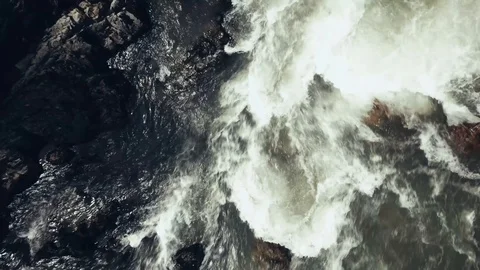 Cinematic Aerial Boulder RIver 動画素材 88980258