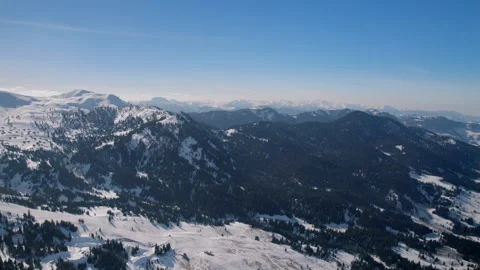 Cinematic Aerial View Of Goderdzi Mountains In Georgia Video stock 237287661