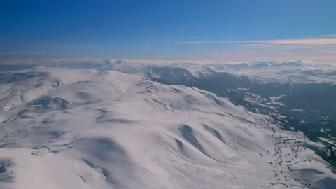 Cinematic Aerial View Of Goderdzi Mountains In Georgia Video stock 237314685