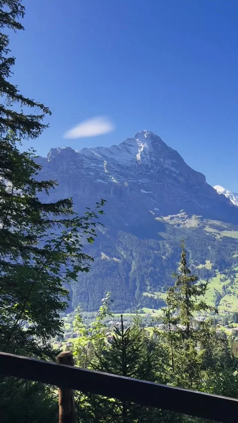 Cinematic Alpine Mountain Landscape Stock Footage 329250455