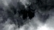 Cinematic Animation Background, Flying Through Stormy Clouds, Looped Stock Footage