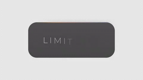 Cinematic animation of glowing Limitless text in neon border frame Stock Footage 332826972