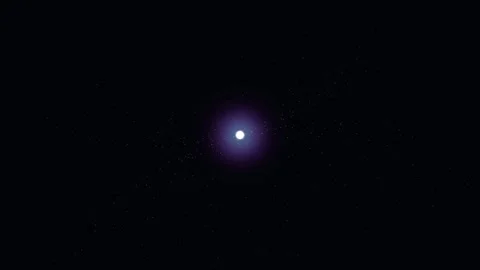 Cinematic animation of glowing star in deep space Stock Footage 344752112