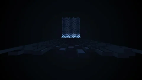 Cinematic audio equalizer wave motion background Vídeos de archivo 345595415