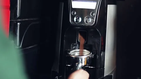 Cinematic B-roll footage of process of making coffee. Video stock 141516715