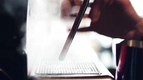Cinematic B-roll footage of process of making coffee. Video stock 141516788