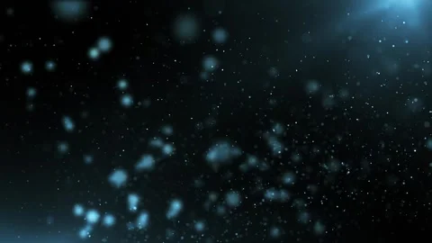 Cinematic background with bright dust particles on light dark background. Stock Footage 309141102