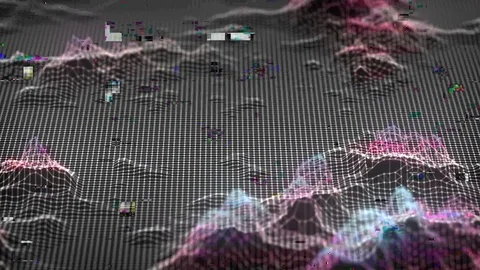 Cinematic background. digital damage. seamless loop. Stock Footage 80358278