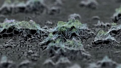 Cinematic background. Triangles of a line and a point. seamless loop. Stock Footage 80348704