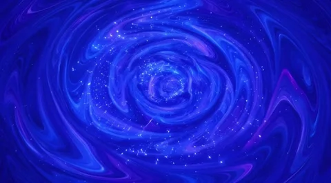 Cinematic blue cosmic vortex with expanding central light Stock Footage 331450378
