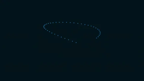 Cinematic blue digital data flow abstract background technology visualization Stock Footage 341058714