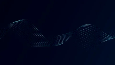 Cinematic blue digital wave motion graphics stock footage Stock Footage 346234384