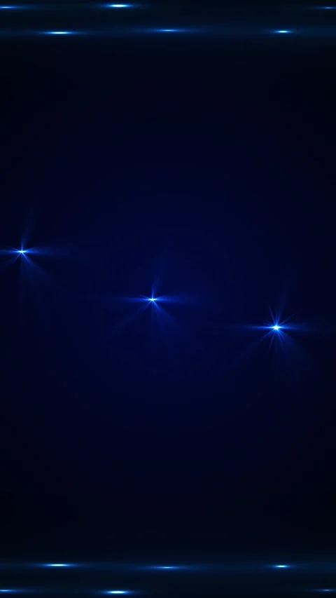 Cinematic blue star flare background bright glowing points, soft horizontal ligh Stock Footage 340478750