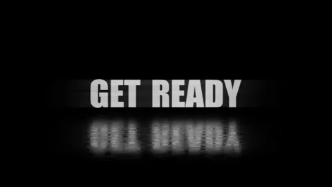 Cinematic Blur “Get Ready” Text Animation – Glitchy Bold Typography in UHD 스톡 동영상 314932917