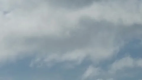 Cinematic breathtaking timelapse of fluffy clouds high in the heavenly sky Stock Footage 249164205