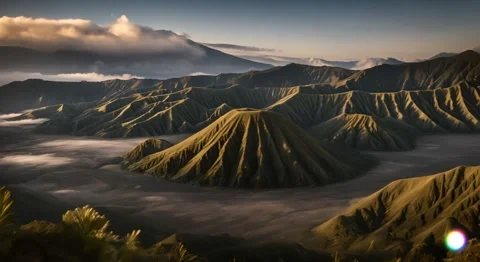 Cinematic bromo mountain, java indonesia mountain 스톡 동영상 280284959